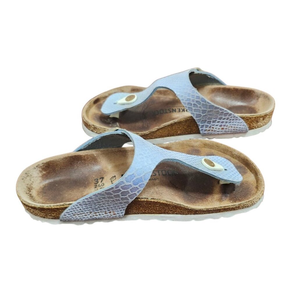 Birkenstock Gizeh Regular Sandals Python Upper Le… - image 7